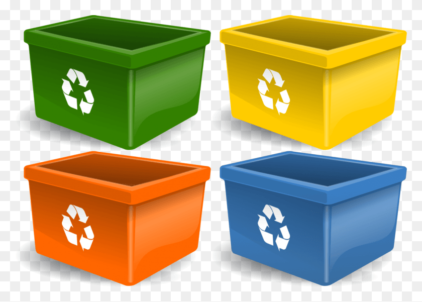 1081x750 Waste Bin Recycling Bin Clipart, Recycling Symbol, Symbol, Plastic HD PNG Download