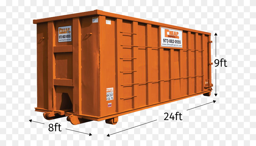 653x419 Waste Container Rental In Union County Plywood, Shipping Container, Gate, Train HD PNG Download