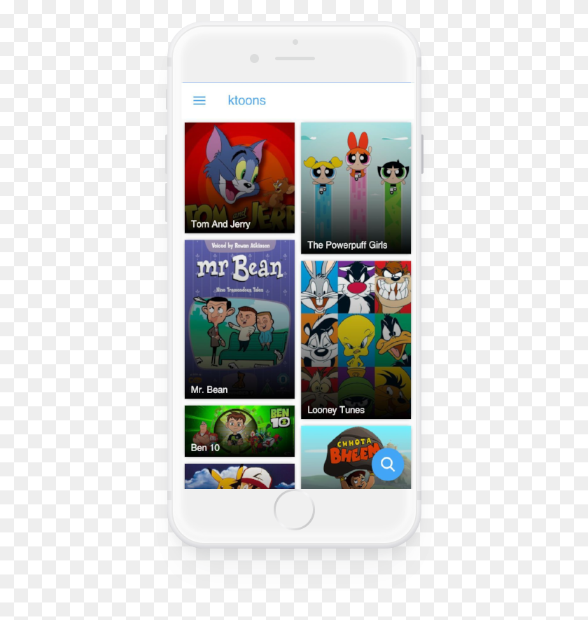 424x825 Watch Cartoons Uninterrupted Amp Free Cartoon, Mobile Phone, Phone, Electronics HD PNG Download