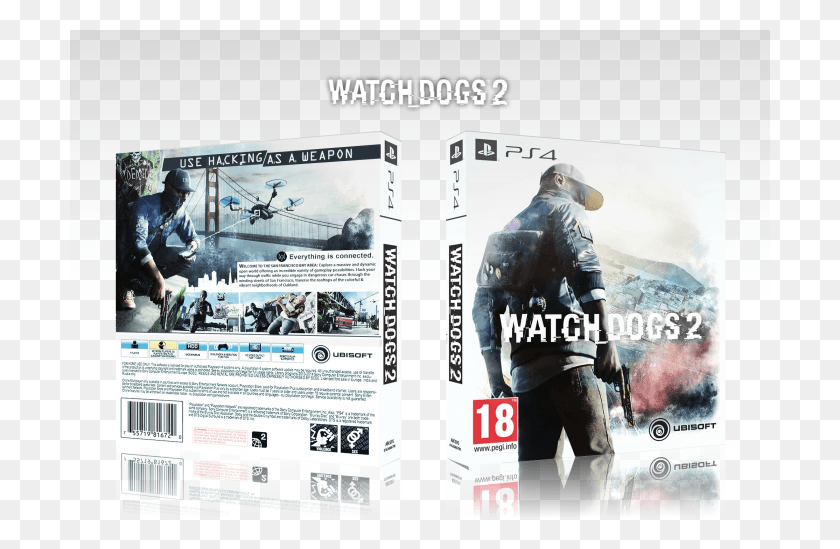 700x489 Watch Dogs 2 Box Art Cover Postage Stamp, Person, Human, Text HD PNG Download