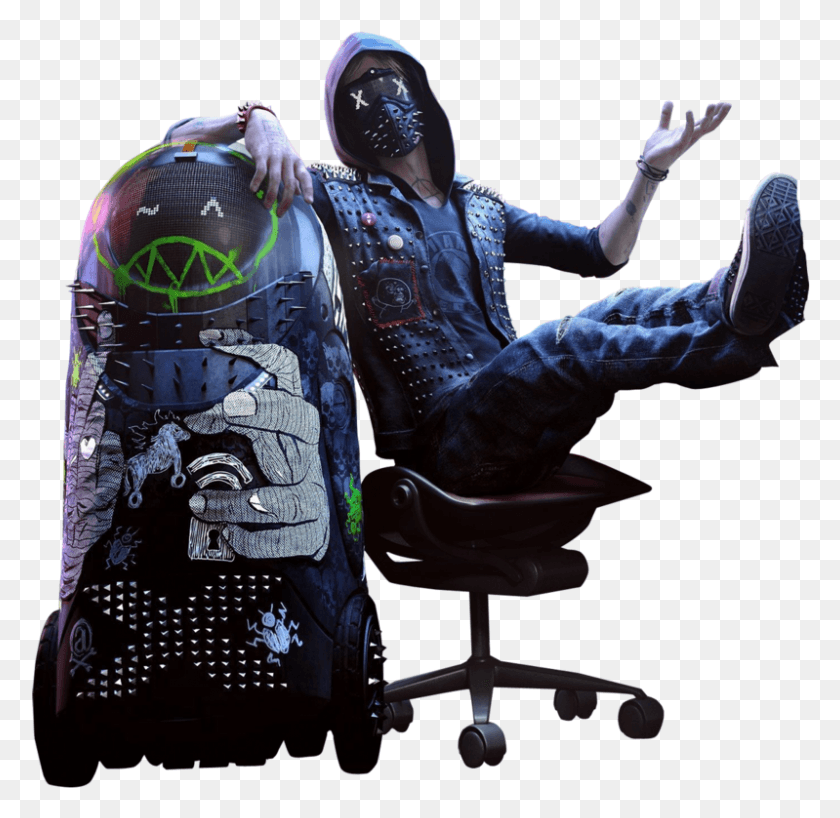799x777 Watch Dogs 2 Wrench Render 6 Ft Wrench Jr By Digital, Человек, Человек, Досуг Hd Png Скачать