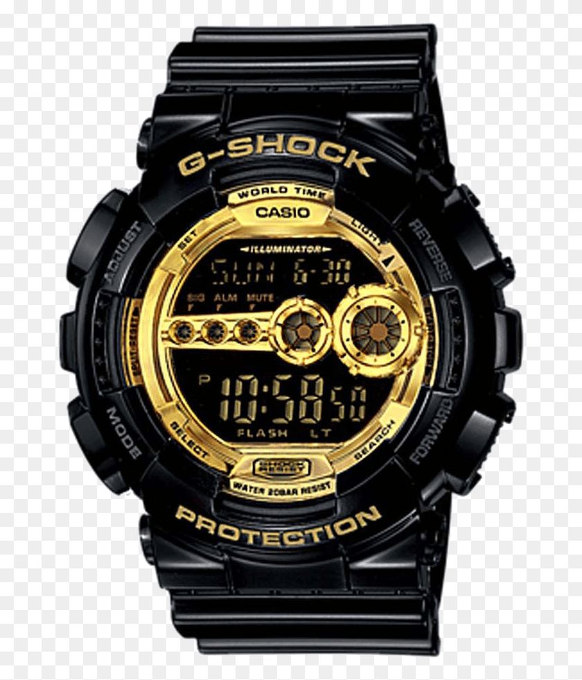 689x921 Watch Free Image G Shock Black Gold Digital, Wristwatch, Digital Watch HD PNG Download