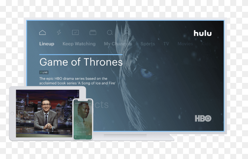 1188x727 Watch Game Of Thrones On Hulu For A Chance To Win Hbo Hulu, Person, Human, Electronics HD PNG Download