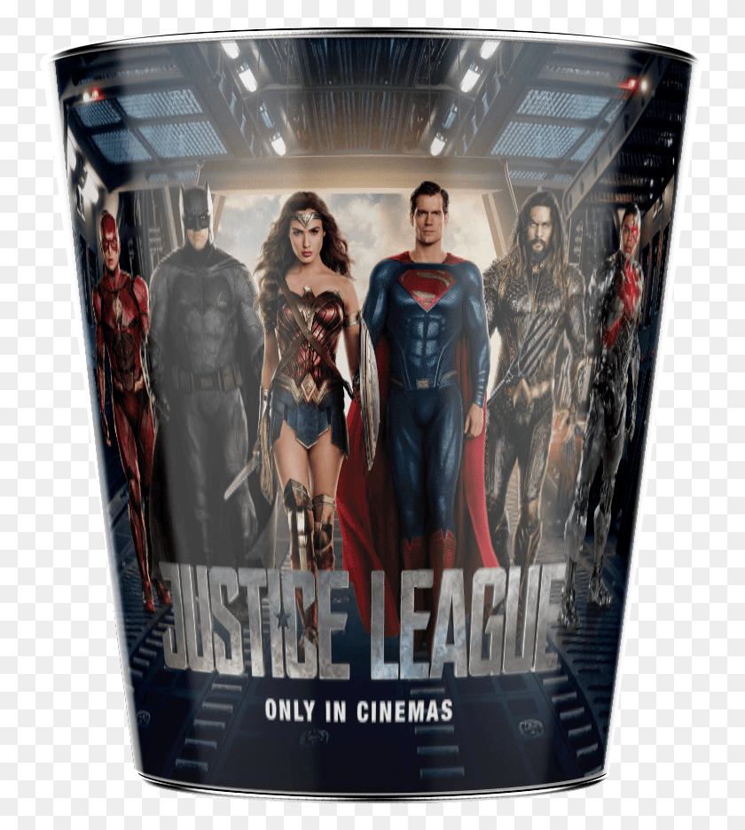 750x876 Watch Justice League 2017 Transparent Background Justice League Movie Popcorn, Person, Human, Poster HD PNG Download