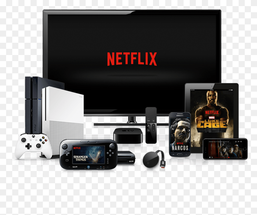 841x695 Watch Netflix On Devices, Monitor, Screen, Electronics HD PNG Download