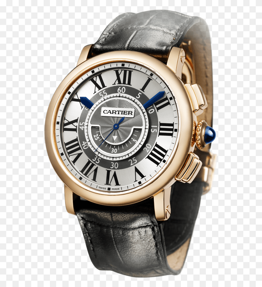 558x860 Watches Image Cartier Rotonde De Cartier Central Chronograph, Wristwatch, Clock Tower, Tower HD PNG Download