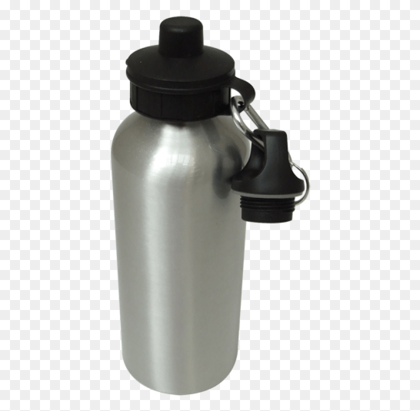 404x762 Water Bottle Silver Personalised Football Water Bottles, Bottle, Shaker, Milk HD PNG Download