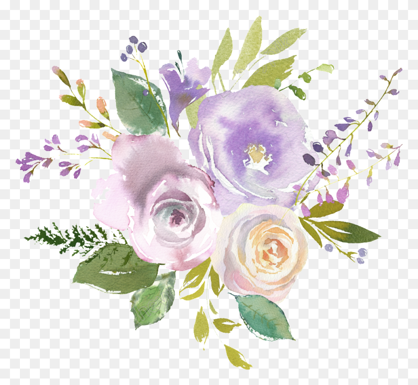 964x882 Акварель Цветы Прозрачный Акварель Цветок, Растение, Цветение, Цветочный Дизайн Png Скачать