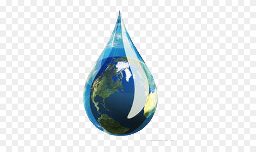 302x439 Water Drop Earth Clipart Image And Transparent Single Drop Of Water, Droplet HD PNG Download