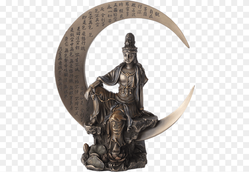 Water Moon Kuan Yin Altar, Bronze, Art, Person, Accessories Transparent PNG