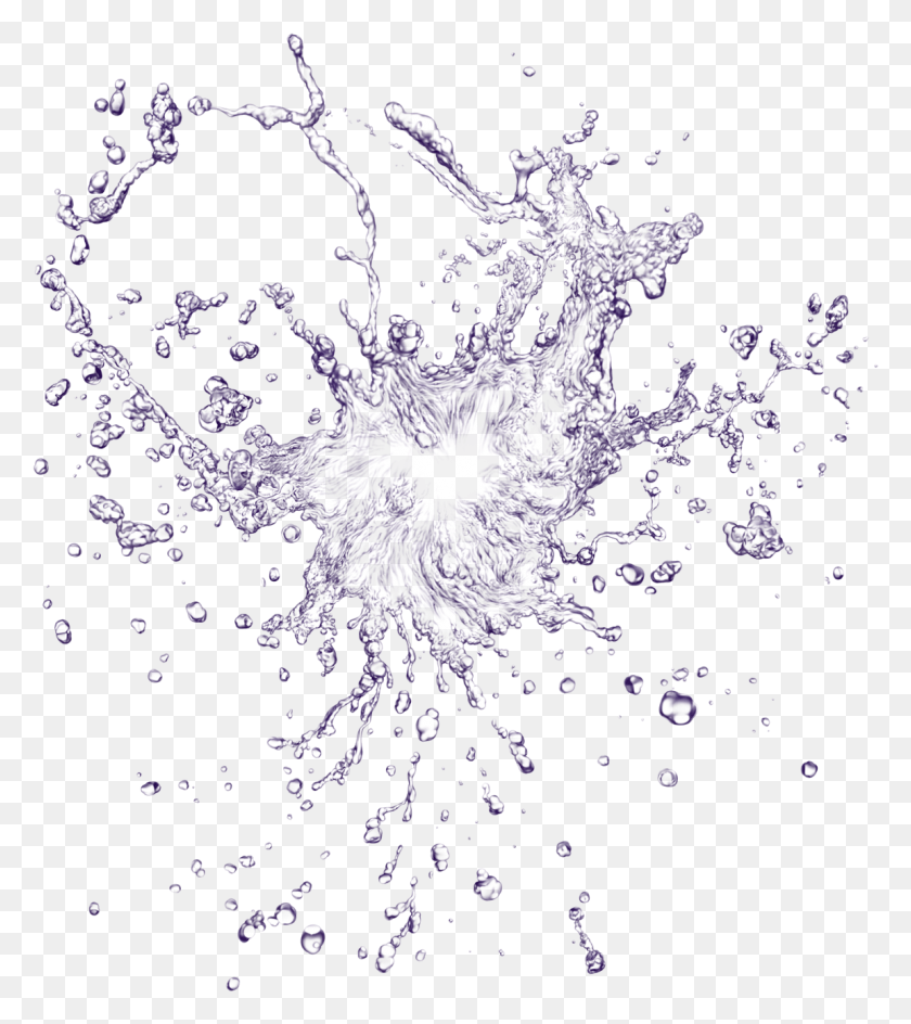 1151x1305 Water Sound Detection Water Splash Transparent, Snowflake, Droplet, Crystal Descargar Hd Png