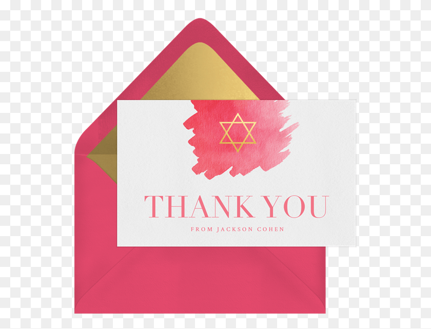 550x581 Watercolor Brushstroke Thank You Note Graphic Design, Text, Paper, Triangle HD PNG Download