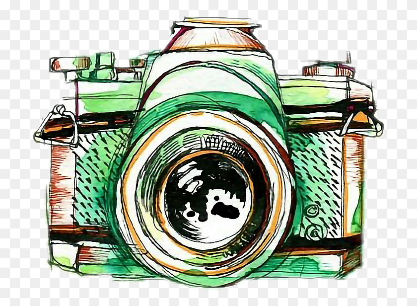 718x556 Watercolor Camera Painting Watercolor Camera Paintings, Electronics, Digital Camera HD PNG Download
