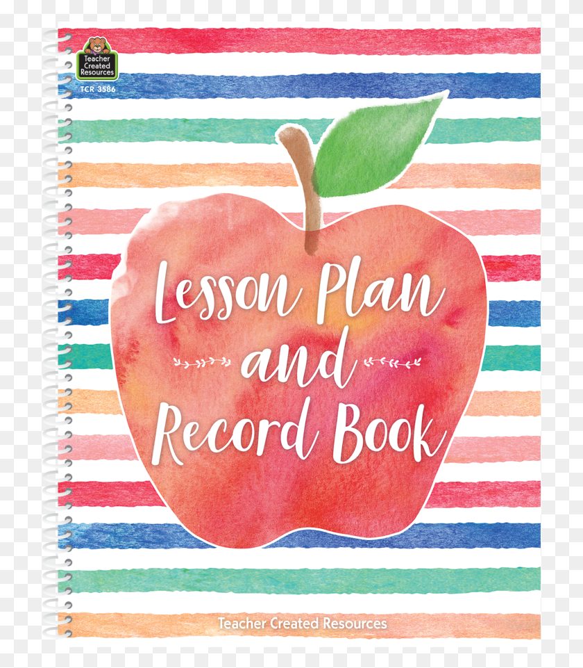 719x901 Watercolor Lesson Plan And Record Book Alternate Image Lesson Plan Diary Decoration, Text, Heart, Plant HD PNG Download