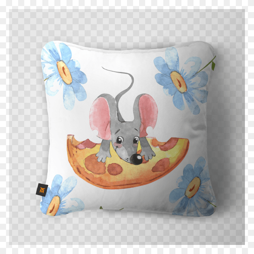 1500x1500 Watercolor Mouse Clipart Set Cushion, Pillow, Diaper, Animal HD PNG Download