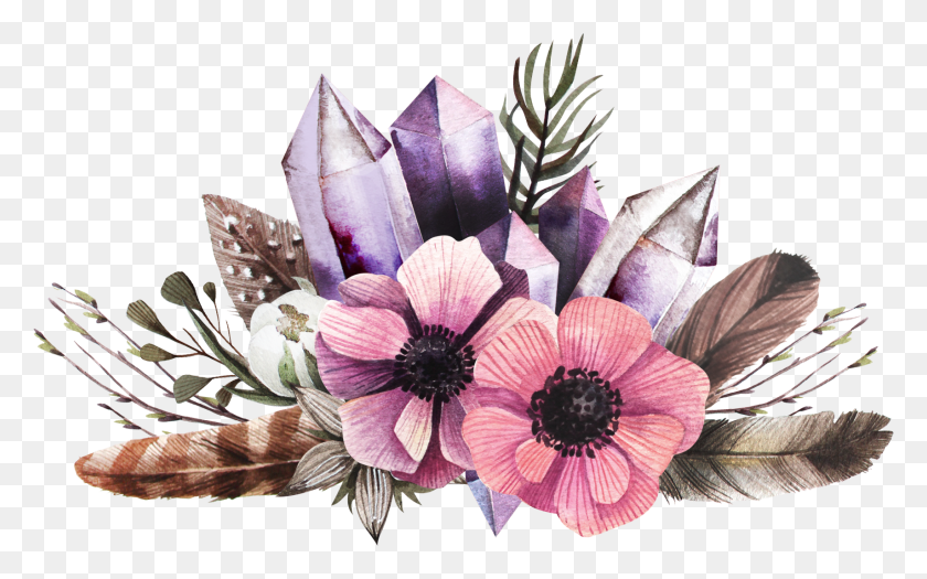 1710x1020 Watercolor Painting Floral Design Watercolor Painting Floral, Plant, Accessories, Accessory HD PNG Download