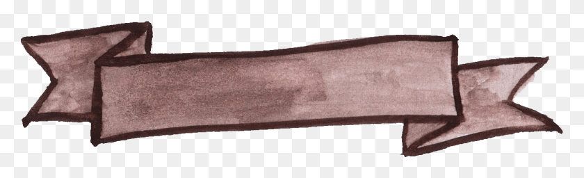 1285x323 Акварель Лента Прозрачная Коричневая Лента Баннер, Топор, Инструмент, Одежда Hd Png Скачать