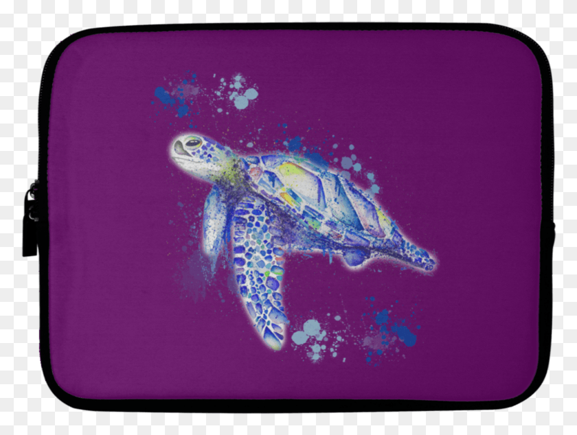 1019x751 Watercolor Sea Turtle Laptop Sleeves Watercolor Painting, Turtle, Reptile, Sea Life HD PNG Download