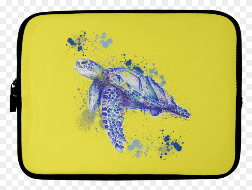 1019x751 Watercolor Sea Turtle Laptop Sleeves Watercolor Sea Turtle, Turtle, Reptile, Sea Life HD PNG Download