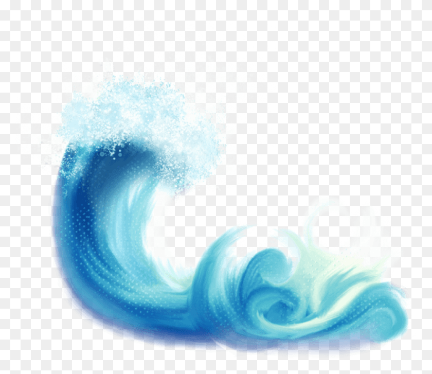 819x701 Watercolor Waves Clipart, Nature, Sea, Outdoors HD PNG Download