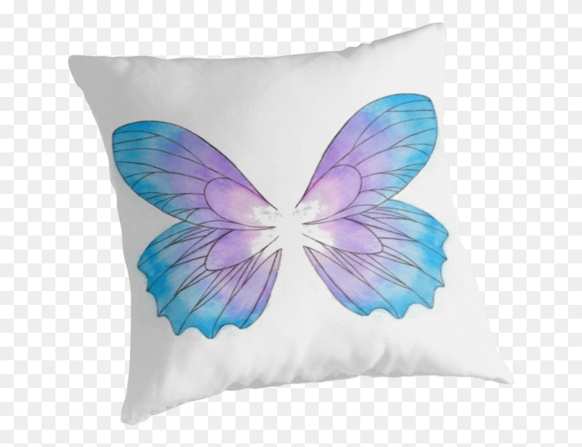 649x585 Watercolour Butterfly Wings By Theizzysquishy Faze Clan, Pillow, Cushion, Bird HD PNG Download