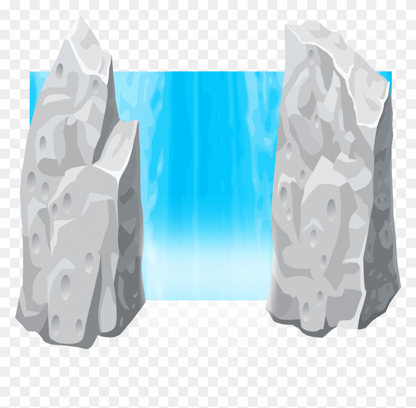 2229x2183 Waterfall, Ice, Outdoors, Nature HD PNG Download