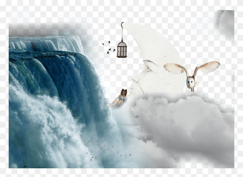 1280x904 Waterfall Owl Woman Bird Cage Image Niagara Falls Horseshoe Close, Nature, Outdoors, River HD PNG Download