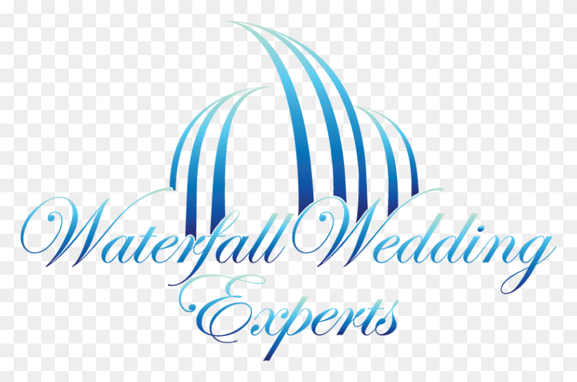 820x522 Waterfall Wedding Logo Calligraphy, Text, Symbol, Trademark HD PNG Download