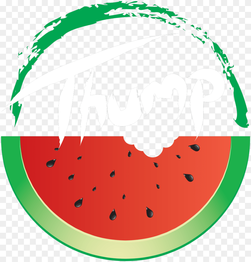 Watermelon Clipart Logo Luling Watermelon Thump Logo, Food, Fruit, Plant, Produce Sticker PNG