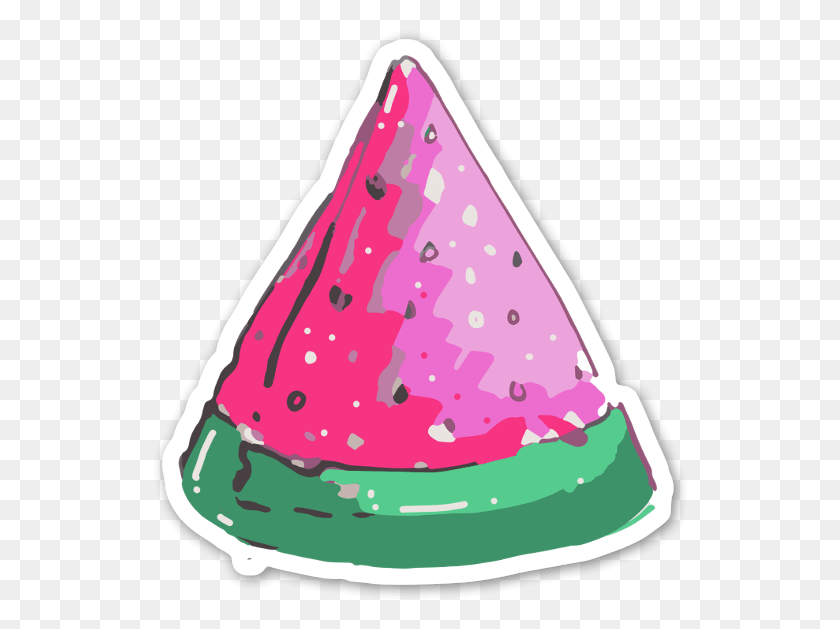 534x569 Watermelon Illustration, Birthday Cake, Cake, Dessert HD PNG Download