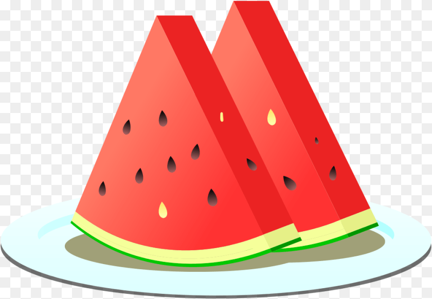 1000x693 Watermelon Slices Slice Of Watermelon Food, Fruit, Plant, Produce Clipart PNG