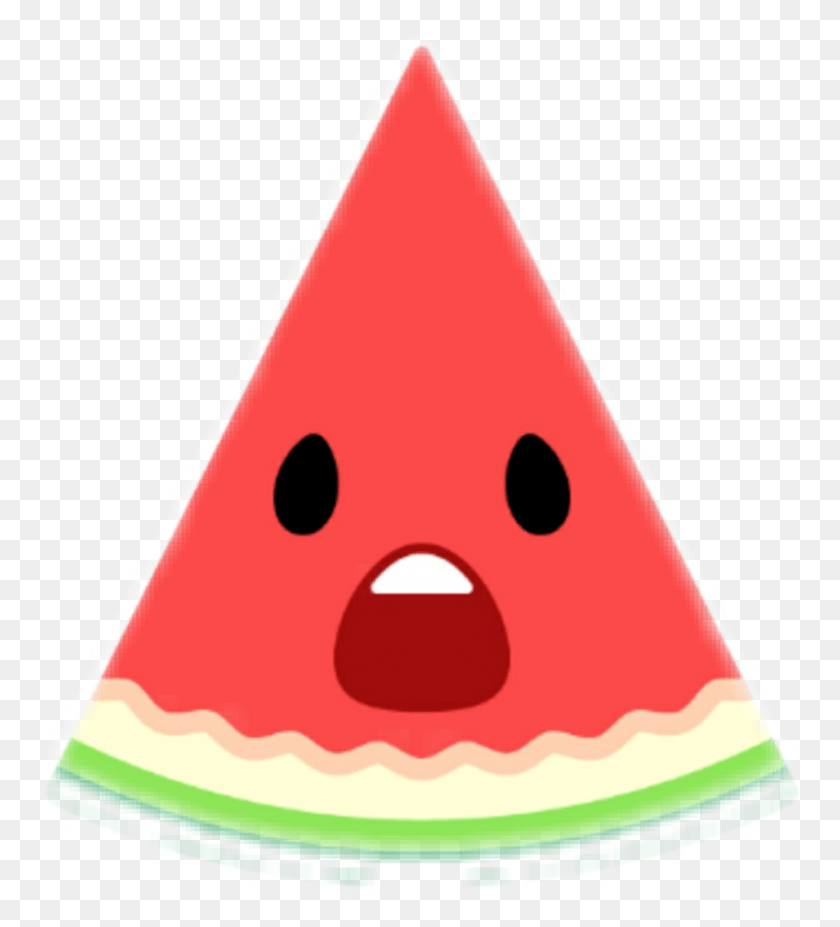 1024x1139 Watermelon Sticker, Plant, Food, Triangle HD PNG Download