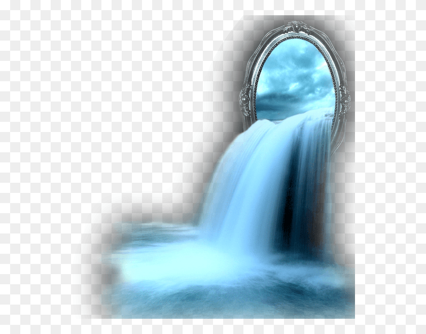 561x598 Watet Surreal Surrealism Mirror Surreal Mirror, River, Outdoors, Water HD PNG Download