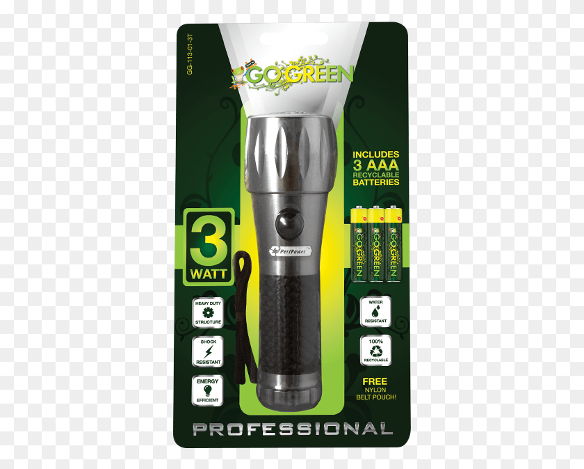 343x614 Watt Led Tactical Flashlight Torch, Lamp, Light, Shaker HD PNG Download