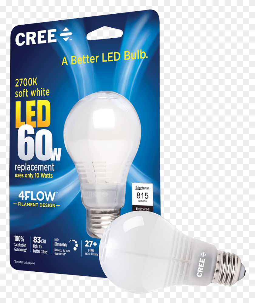 886x1065 Watt Replacement Soft White Cree Inc., Light, Lightbulb, Led Descargar Hd Png