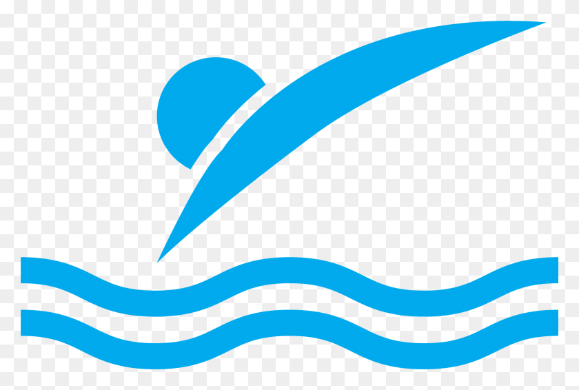 1541x1001 Wave Clip Swimming, Logo, Symbol, Trademark HD PNG Download