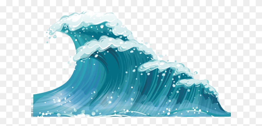 641x346 Wave Clipart Wind Wave Waves Cartoon, Sea, Outdoors, Water HD PNG Download