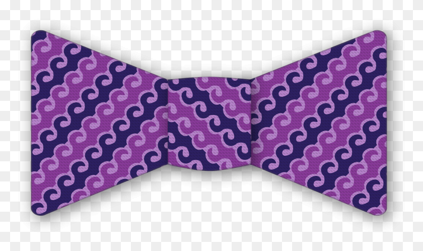 1655x931 Wave Purple Bow Tie Wave Pattern, Tie, Accessories, Accessory Descargar Hd Png