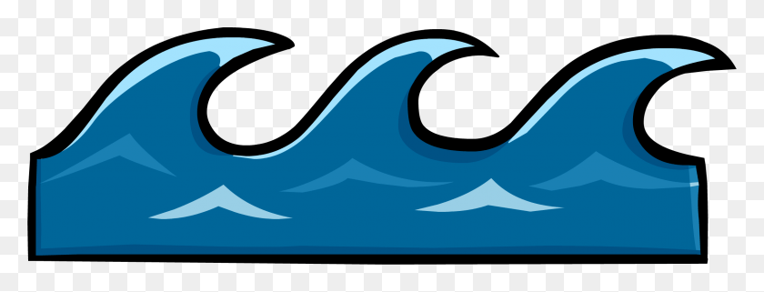 2258x756 Waves Club Penguin Wiki Fake Water Waves, Shark, Sea Life, Fish HD PNG Download