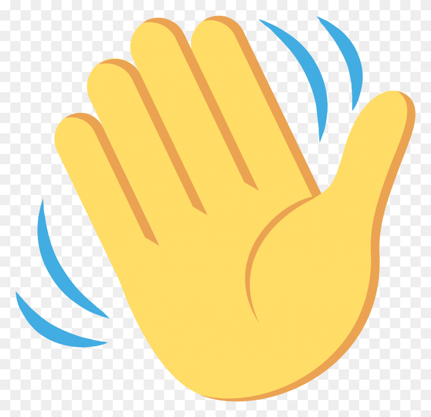 1877x1814 Размахивая Рукой Emoji Svg Emoji Hand Waves, Одежда, Одежда, Лейка Hd Png Скачать