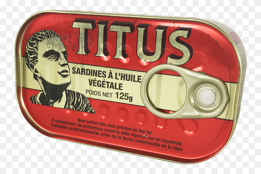752x500 Wawa B 0150 Layer 80 Titus Sardines In Vegetable Oil, Tin, Text, Person HD PNG Download