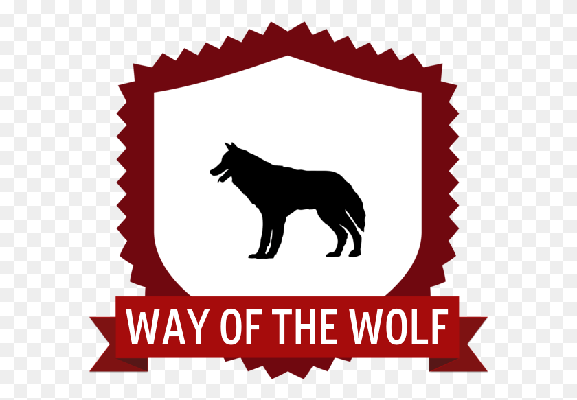 583x523 Way Of The Wolf First Post Badge, Label, Text, Dog HD PNG Download