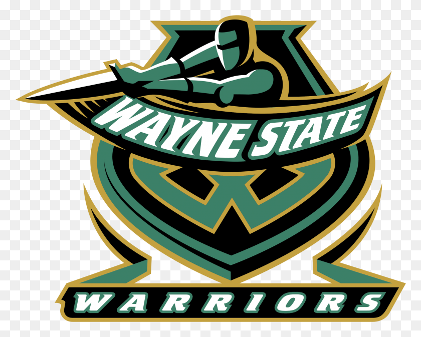 2190x1722 Wayne State Warriors Logo Transparent Wayne State Warriors Logo, Symbol, Emblem, Text HD PNG Download