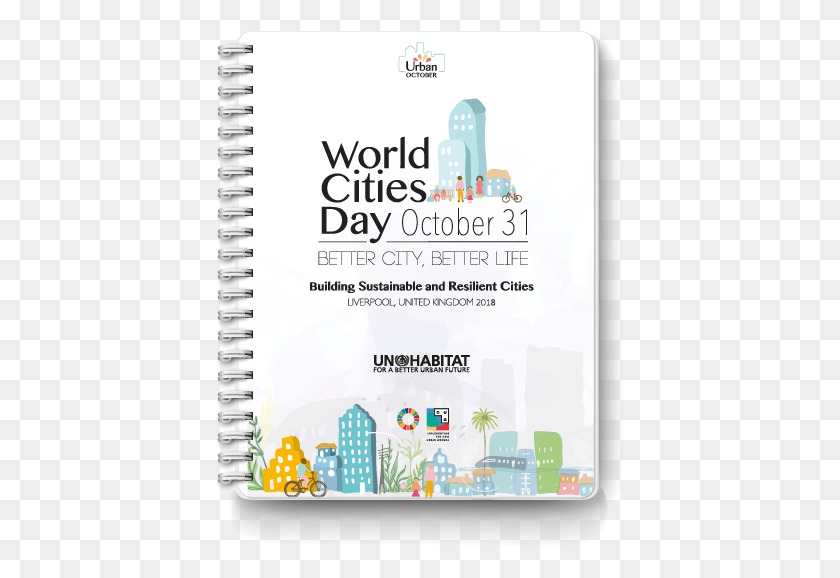 409x518 Descargar Png Wcdnotepad 01 Día Mundial De La Ciudad 2018 Logo, Flyer, Poster, Paper Hd Png