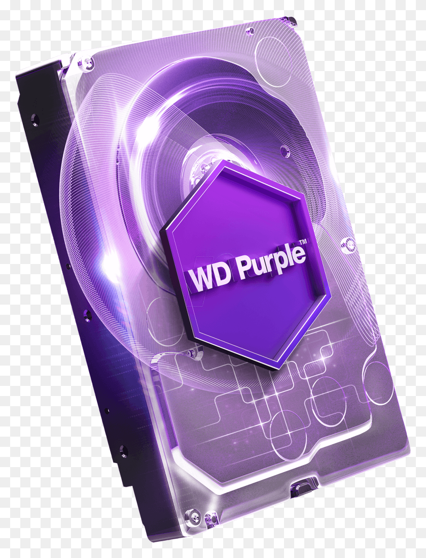1768x2356 Wd Purple Surveillance Hard Drive 4 Tb Western Digital, Graphics, Electronics HD PNG Download