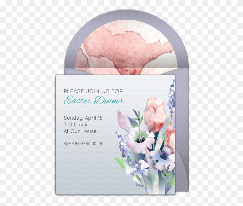 474x651 We Are Loving This Free Watercolor Invitation Design, Envelope, Mail, Greeting Card HD PNG Download