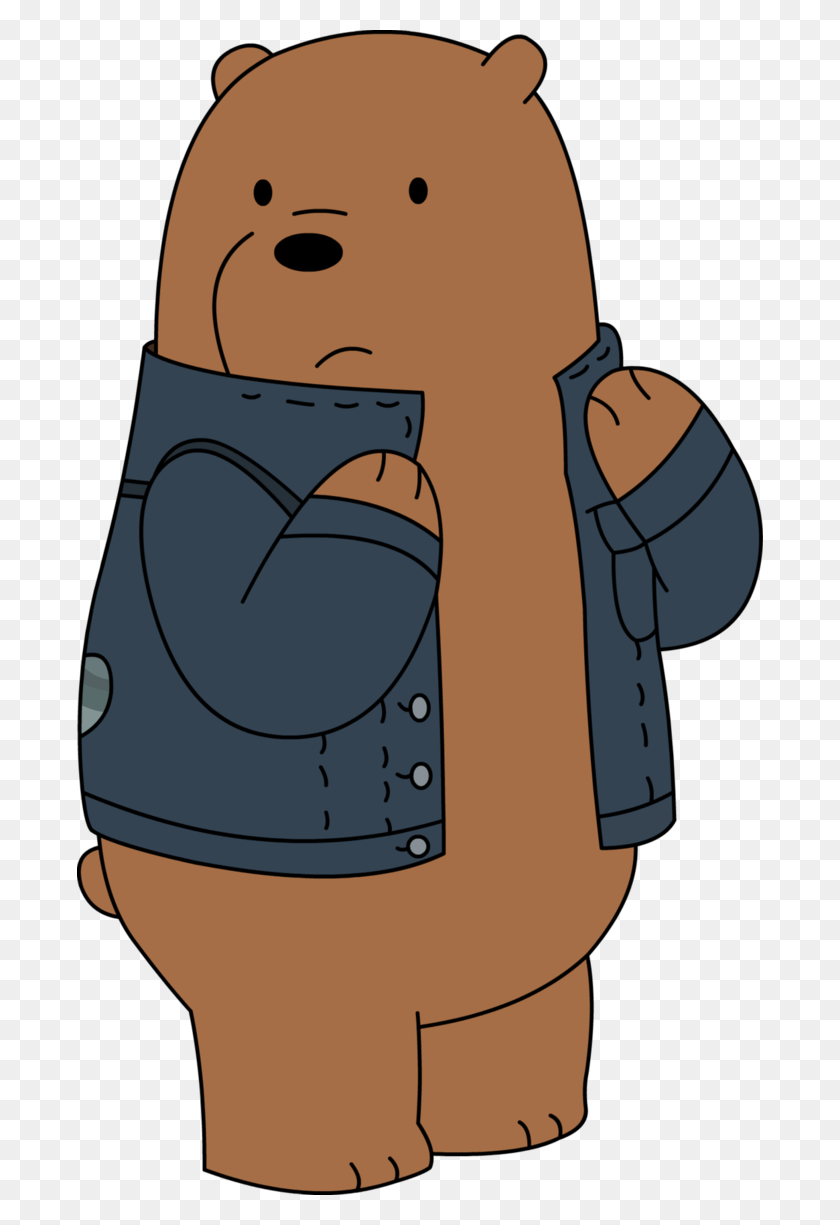 686x1165 We Bare Bears Grizzly We Bare Bears Brown Bear, Clothing, Apparel, Snowman HD PNG Download