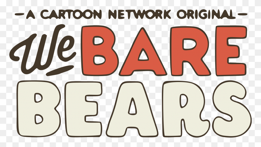 2000x1065 We Bare Bears Logo We Bare Bears Words, Label, Text, Word HD PNG Download