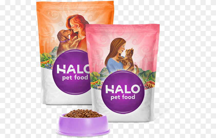 558x536 We Care About The Welfare Of All Animals Halo Purely For Pets Spots Stew Grain Healthy, Adult, Poster, Person, Female Clipart PNG