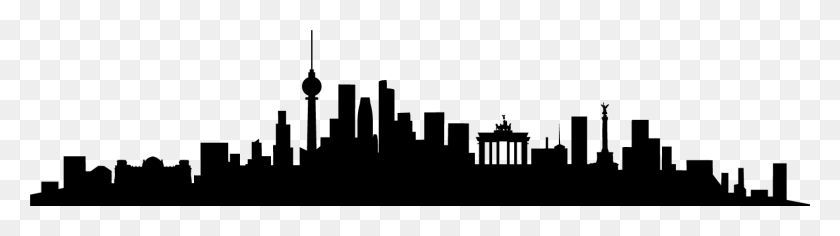 1460x331 We City Skyline Silhouette Europe, Urban, City HD PNG Download